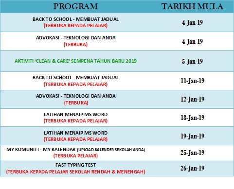 JADUAL AKTVITI JAN2019 for portal