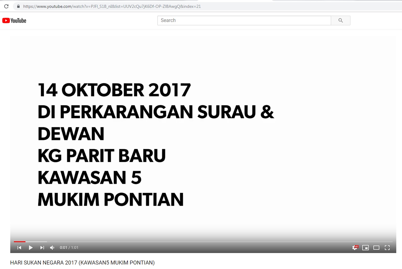 HARI SUKAN NEGARA 2017