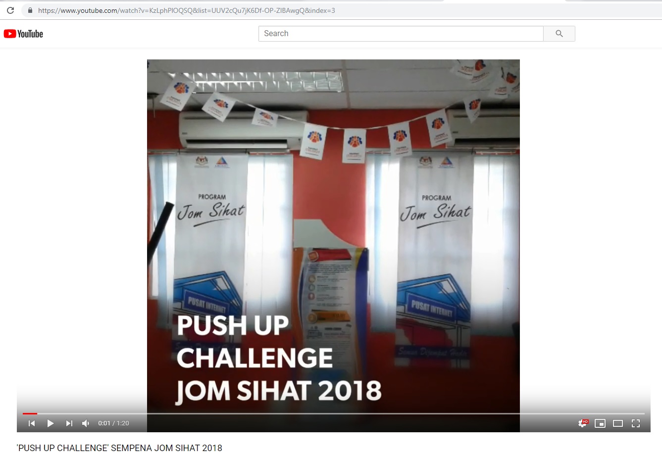 PUSH UP JOM SIHAT 2018