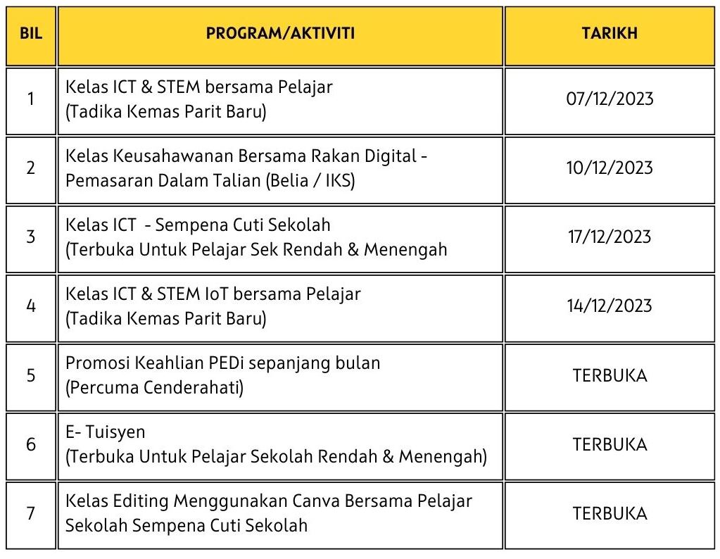 JADUAL AKTIVITI PEDi 12 2023